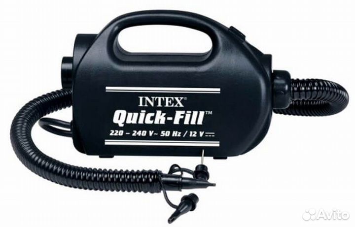 Насос Intex электрический 220 + 12 В, 750 л/мин 68