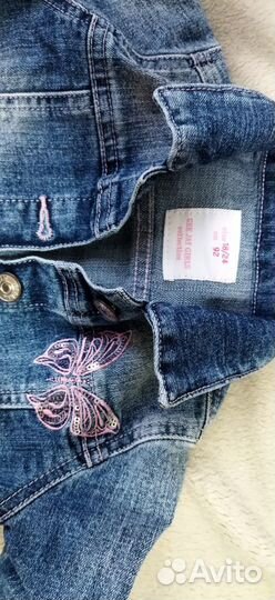 Джинсовая куртка, джинсовка для девочки 92
