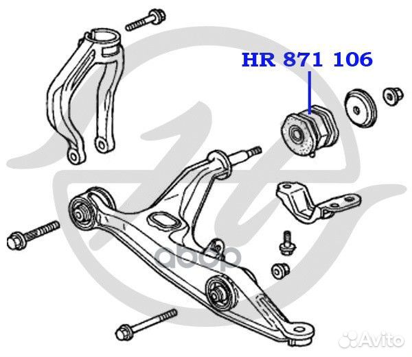 Hanse HR 871 106 Сайлентблок нижнего рычага