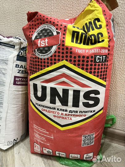 Плиточный клей unis