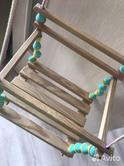 Детские деревянные качели