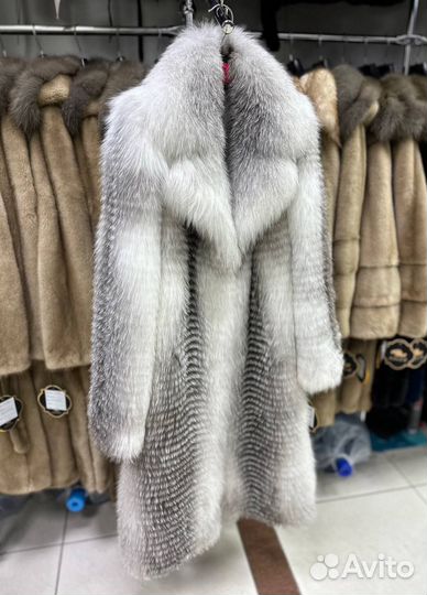 Шуба из меха финской лисы 44 46 48 50 52