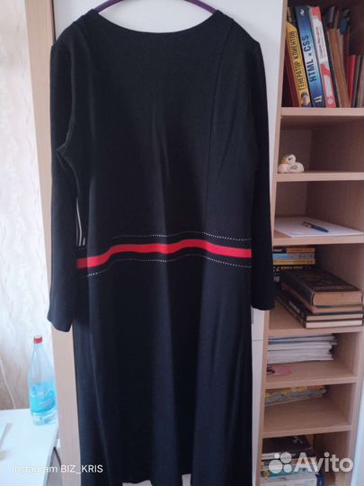 Теплое платье 56