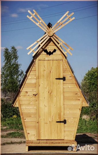 Уличный туалет с декором йжф 126