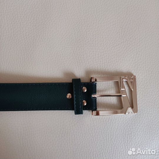 Ремень женский тёмно-зелёный
