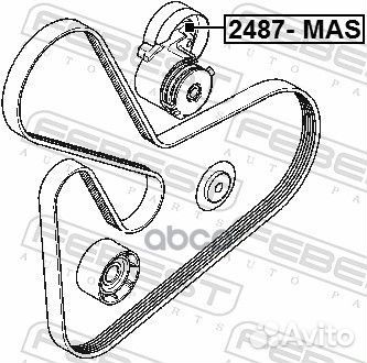 Ролик натяжной 2487MAS Febest