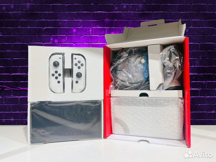 Прошитый Nintendo Switch Oled + 128Gb + Гарантия