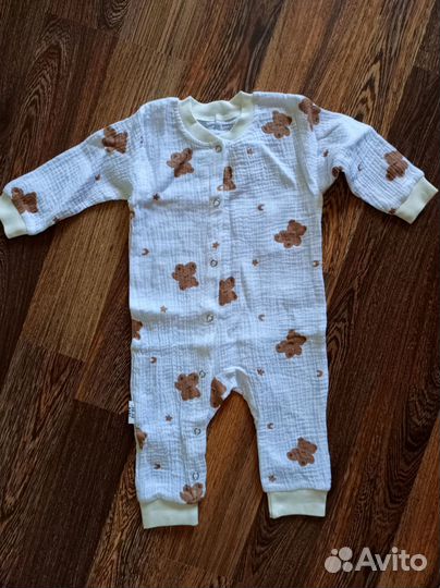 Муслиновый комбенизон слип новый