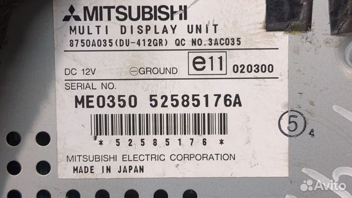 Дисплей мультимедиа Mitsubishi Pajero / Montero, 2006