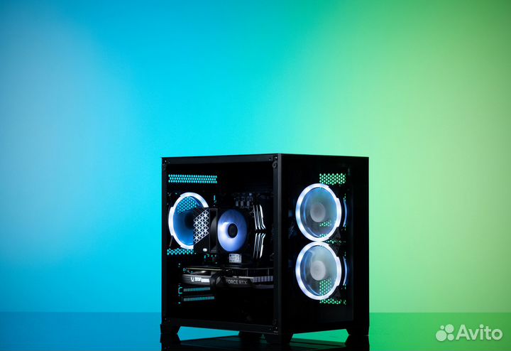 Игровой компьютер fatality52 RTX 4060 8GB NEW Ryzen 5 8400F Evesky AquaBox O11 Dynamic Evo argb blac