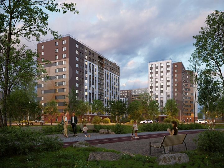 3-к. квартира, 89,6 м², 8/12 эт.