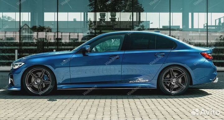 Лезвия порогов BMW 3 G20 стиль AC Schnitzer