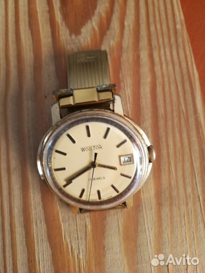 Часы СССР Восток позолота AU5 на точном ходу