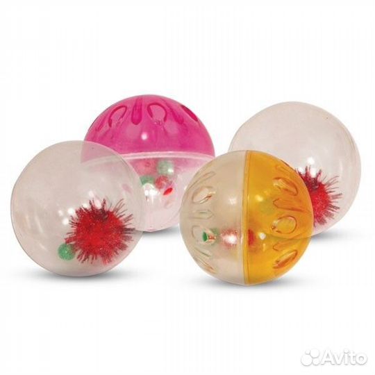 Набор-4шт Шарики-погремушки разноцветные игрушки д