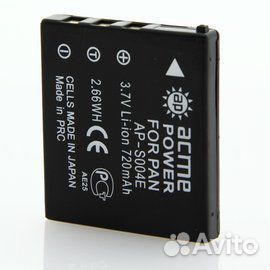 Аккумулятор AcmePower S004E для Panasonic /Fujifilm/Samsung/Pentax FX2/ FX7/ Konica-Minolta X1 3,7V