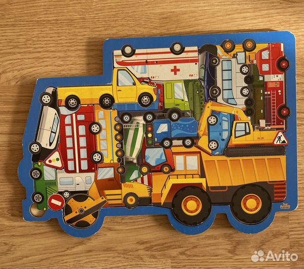 Деревянные пазлы в рамке