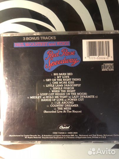 Paul McCartney & Wings американский cd
