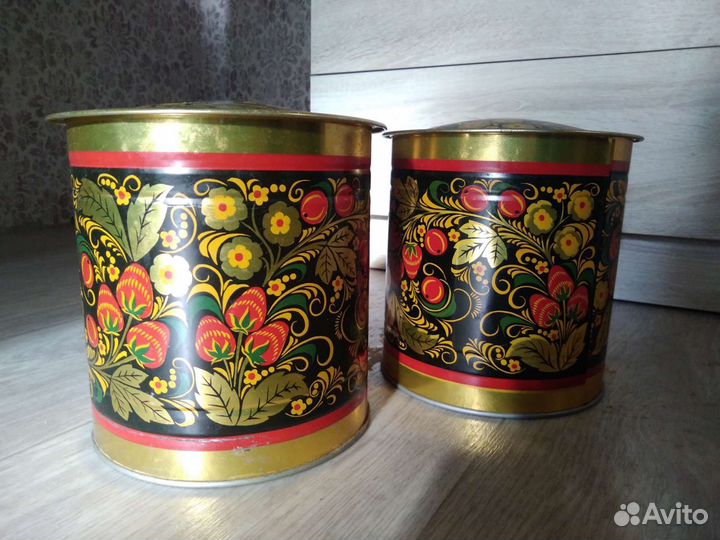 Хохлома Банки жб с рисунком
