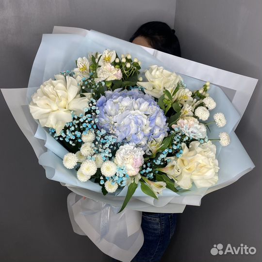Букет с ажурной розой