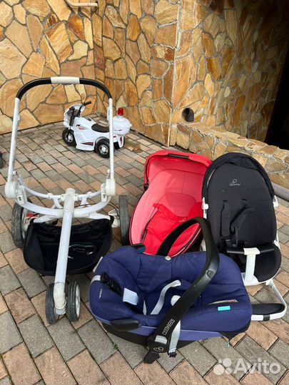 Коляска трехколесная Quinny Moodd + 2wayFix