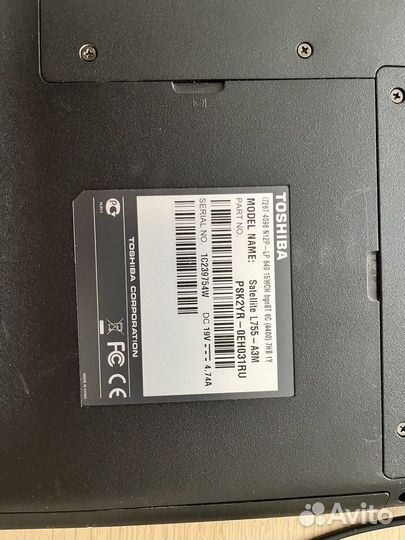 Мощный ноутбук Toshiba l755-a3m i7