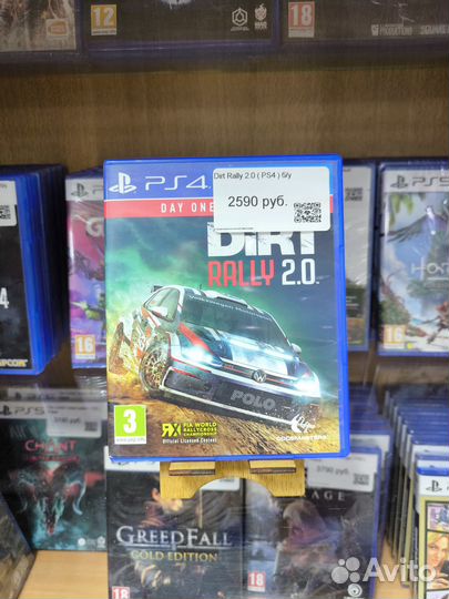 Игры диски на ps4 Dirt Rally 2.0