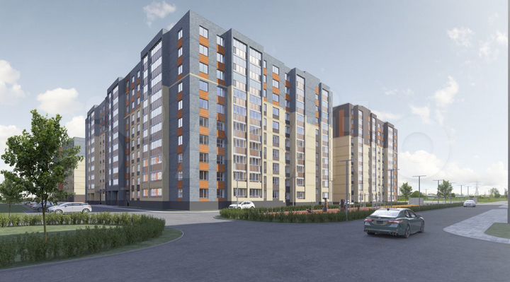 2-к. квартира, 55,4 м², 8/10 эт.