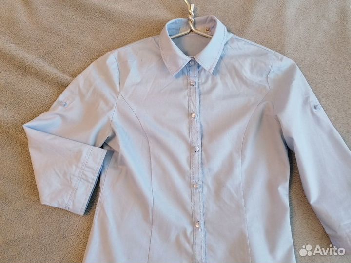 Голубая блузка для девочки