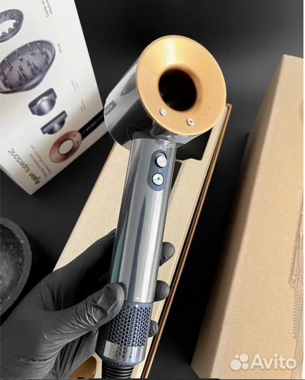 Фен dyson supersonic hd08 малайзия, дайсон синий