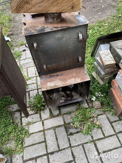 Печь из нержавейки с 5 метровым дымоходом