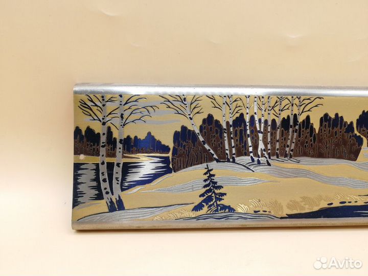 Златоустовская гравюра Весенний лес Златоуст 1981