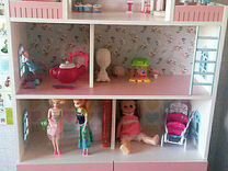 Кукольный домик-стеллаж с 4 ящиками