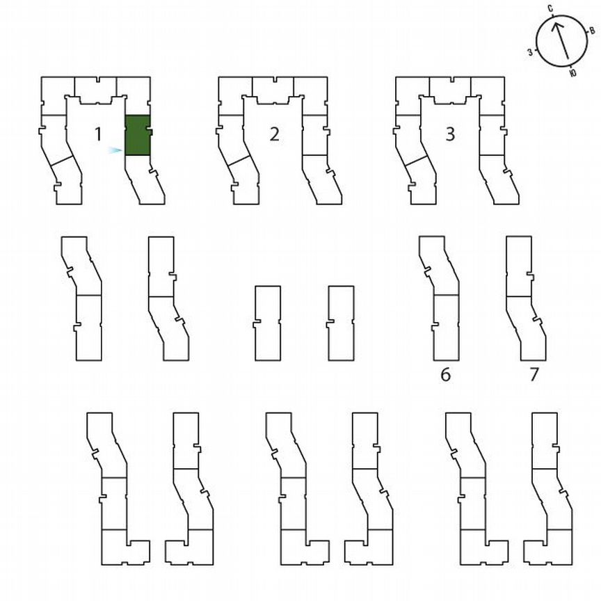 1-к. квартира, 34,3 м², 3/3 эт.