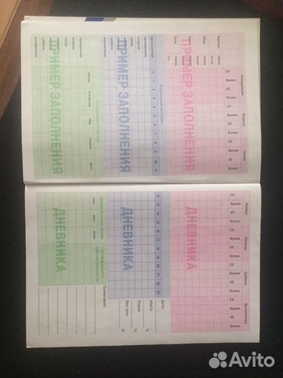 Дневник самоконтроля при сахарном диабете