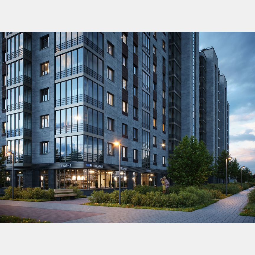 2-к. квартира, 56,8 м², 12/12 эт.