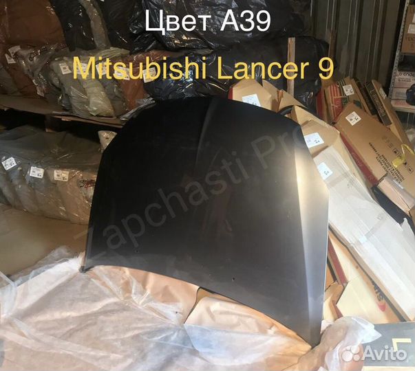 Капот на Mitsubishi Lancer 9 серый 2004