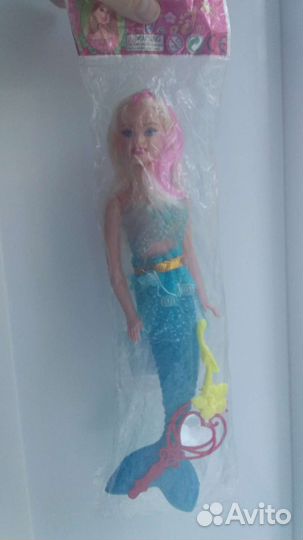 Красивая кукла Русалочка с аксессуарами