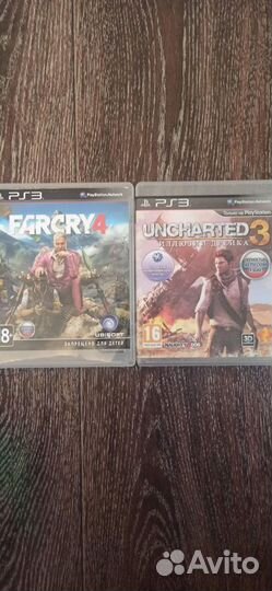 Игры для приставок ps3 Uncharted3 и Far cry 4