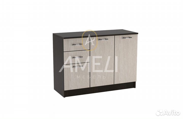 Комод в стиле икеа графит