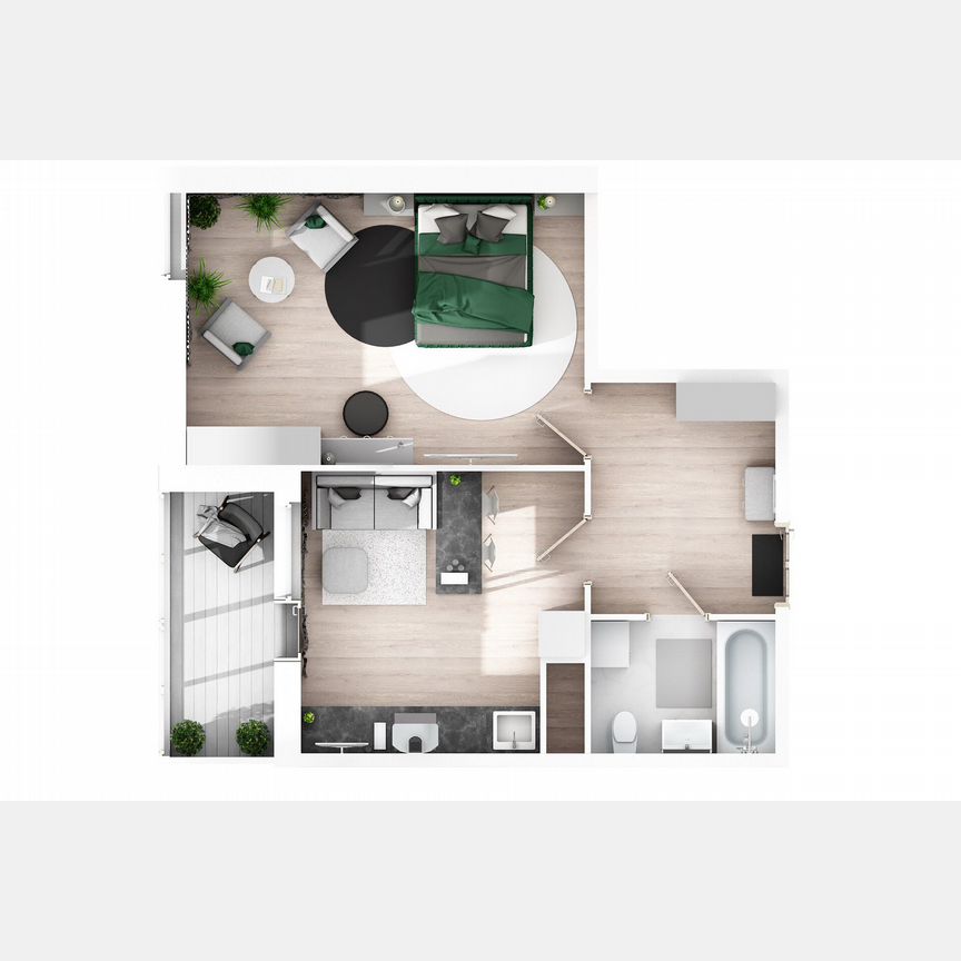 1-к. квартира, 44,5 м², 6/8 эт.