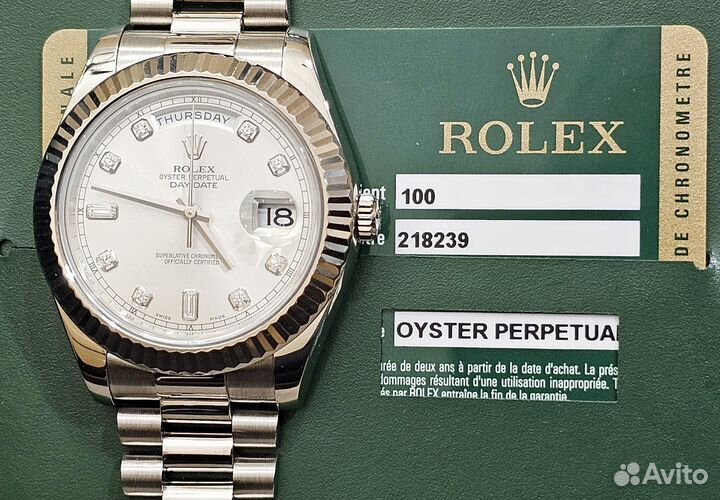 Rolex DAY-date II 41MM white gold 218239