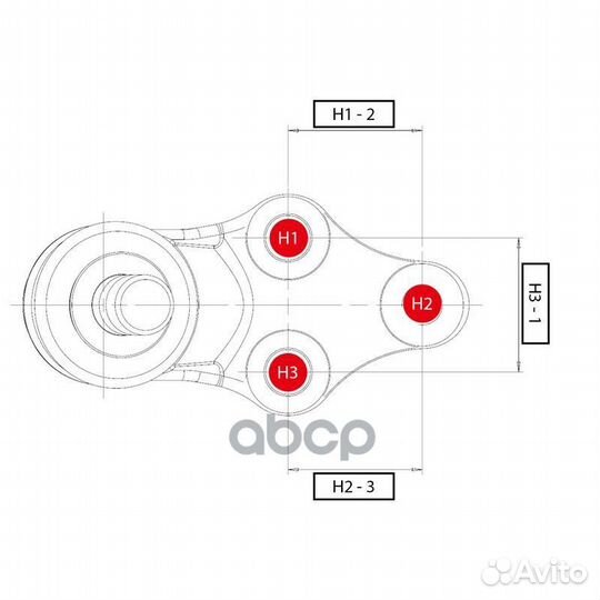 Опора шаровая правая Audi A3/S3 (старый арт. CB