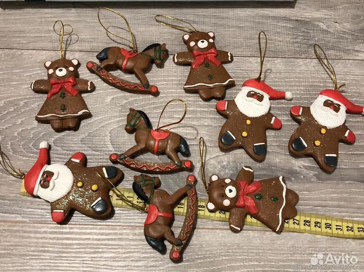 Новогодний винтажный набор Германия 