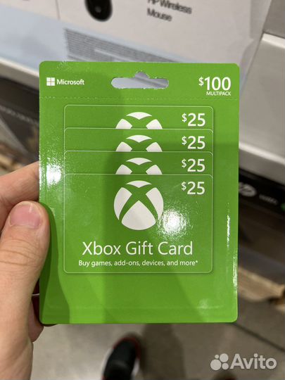 Карты пополнения Xbox gift card