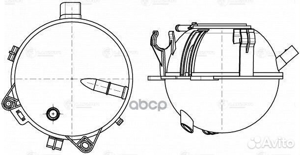 Бачок расширительный охлаждающей жидкости для а/м