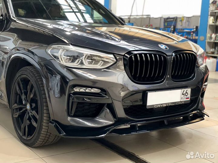 Bmw G01 G02 Сплиттер глянец М перфоманс