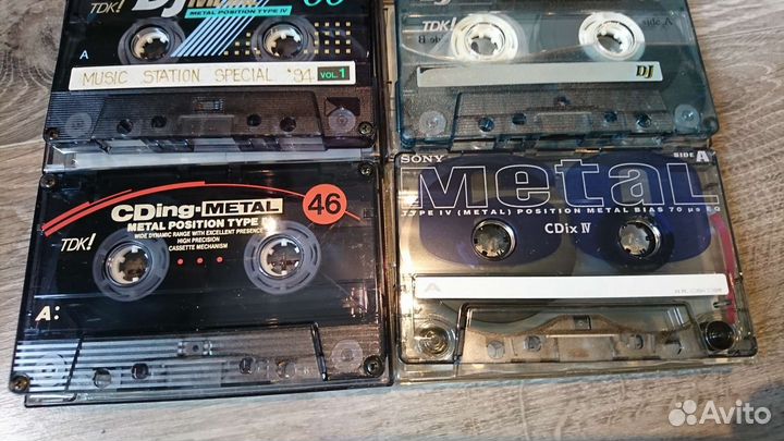 Кассеты Sony, Denon, TDK (Metal Posi) 5шт