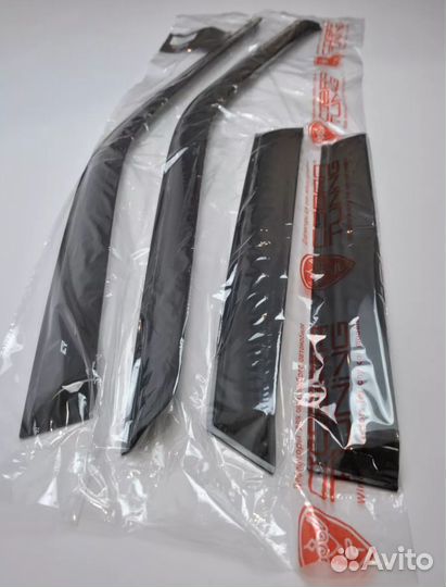 Дефлекторы окон Volvo S90 Sd 2016 с хромом