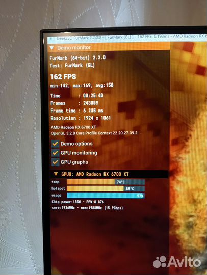 Видеокарта 6700xt 12gb