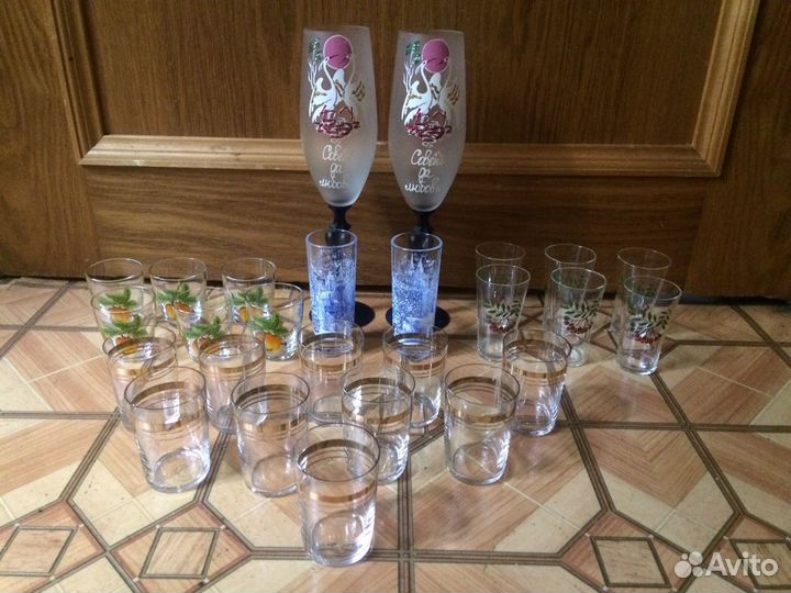 Свадебный фужер и стопки